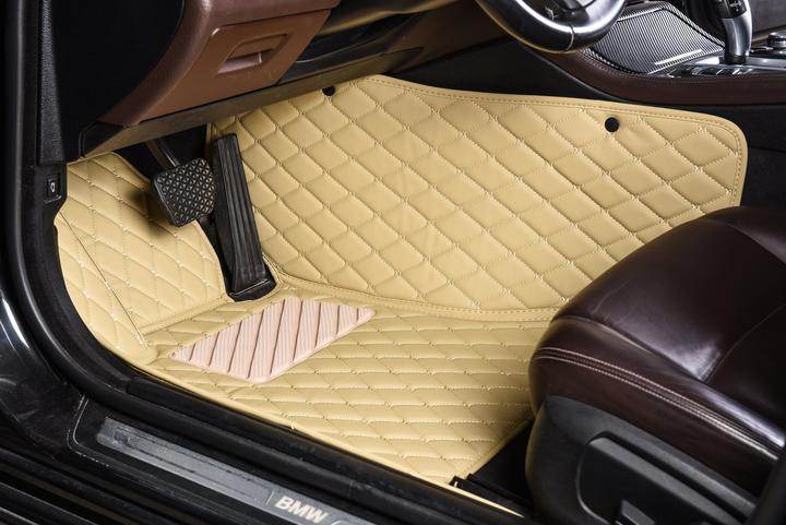 Beige Custom Car Floor Mats