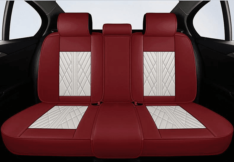 Beige & Red Roadline Covers