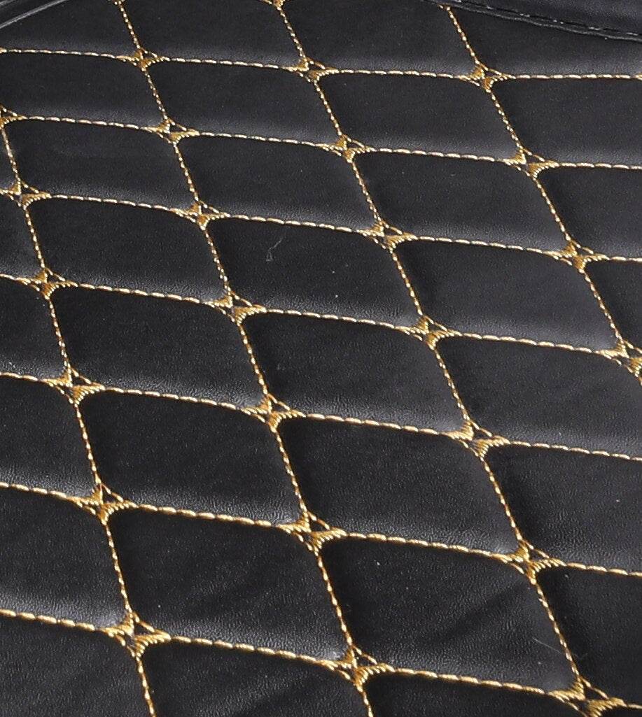Black & Yellow Stitching Custom Car Trunk Mats